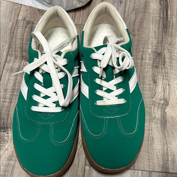 Shoes - Green and White Sneakers